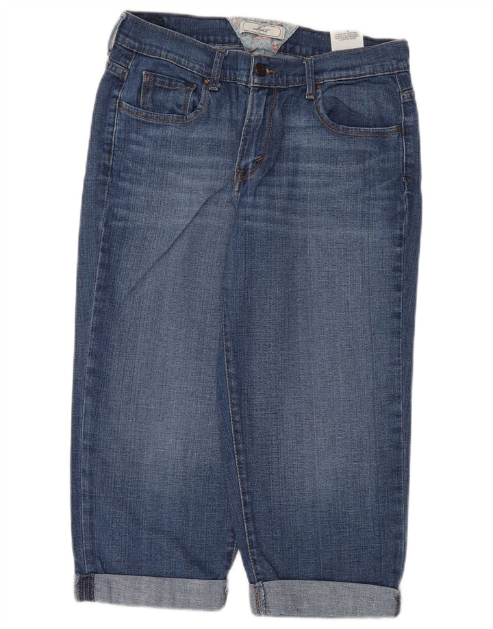 LEVI'S Capri Jeans Feminino US 8 Médio W30 L20 Azul Algodão