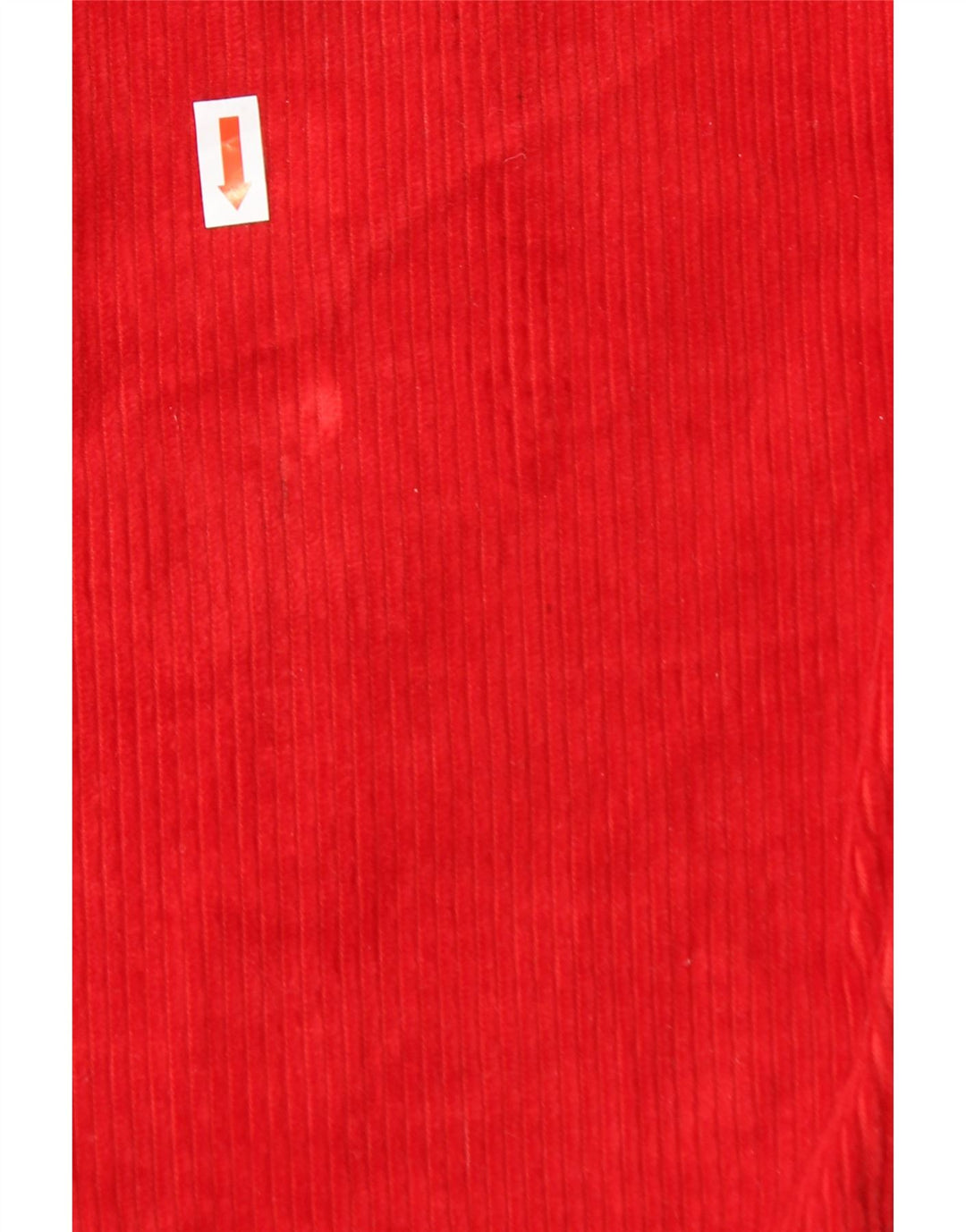 ST. Calça feminina de veludo cotelê BERNARD de cintura alta Reino Unido 12 médio W24 L27 vermelho