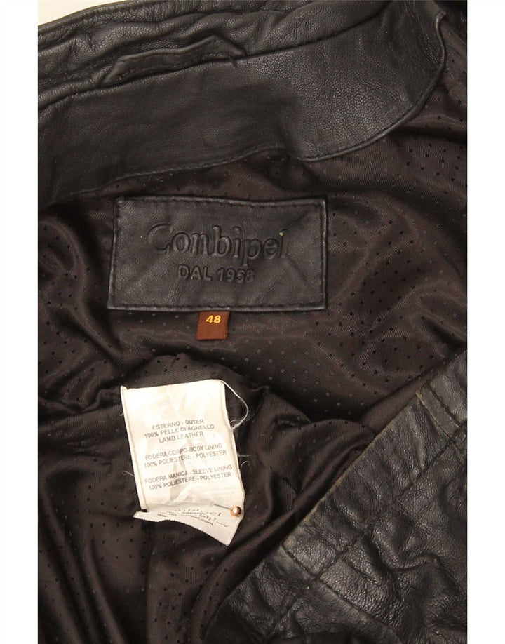 Jaqueta de couro feminina Conbipel IT 48 XL preta