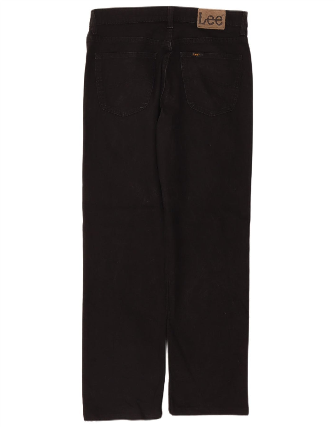 Lee Mens Brooklyn Straight Jeans W34 L30 Algodão Preto