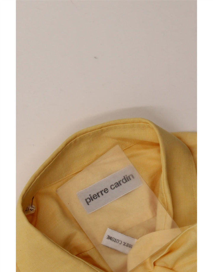 Camisa masculina Pierre Cardin tamanho 41 grande algodão amarelo