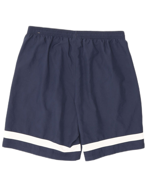 Shorts esportivos gráficos masculinos Nike Dri Fit grandes bloco colorido azul marinho