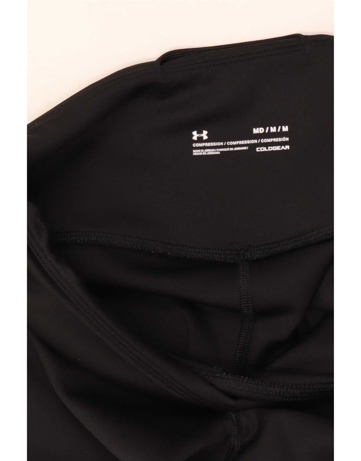 Under Armour Feminino Cold Gear Graphic Leggings Reino Unido 12 Médio Preto