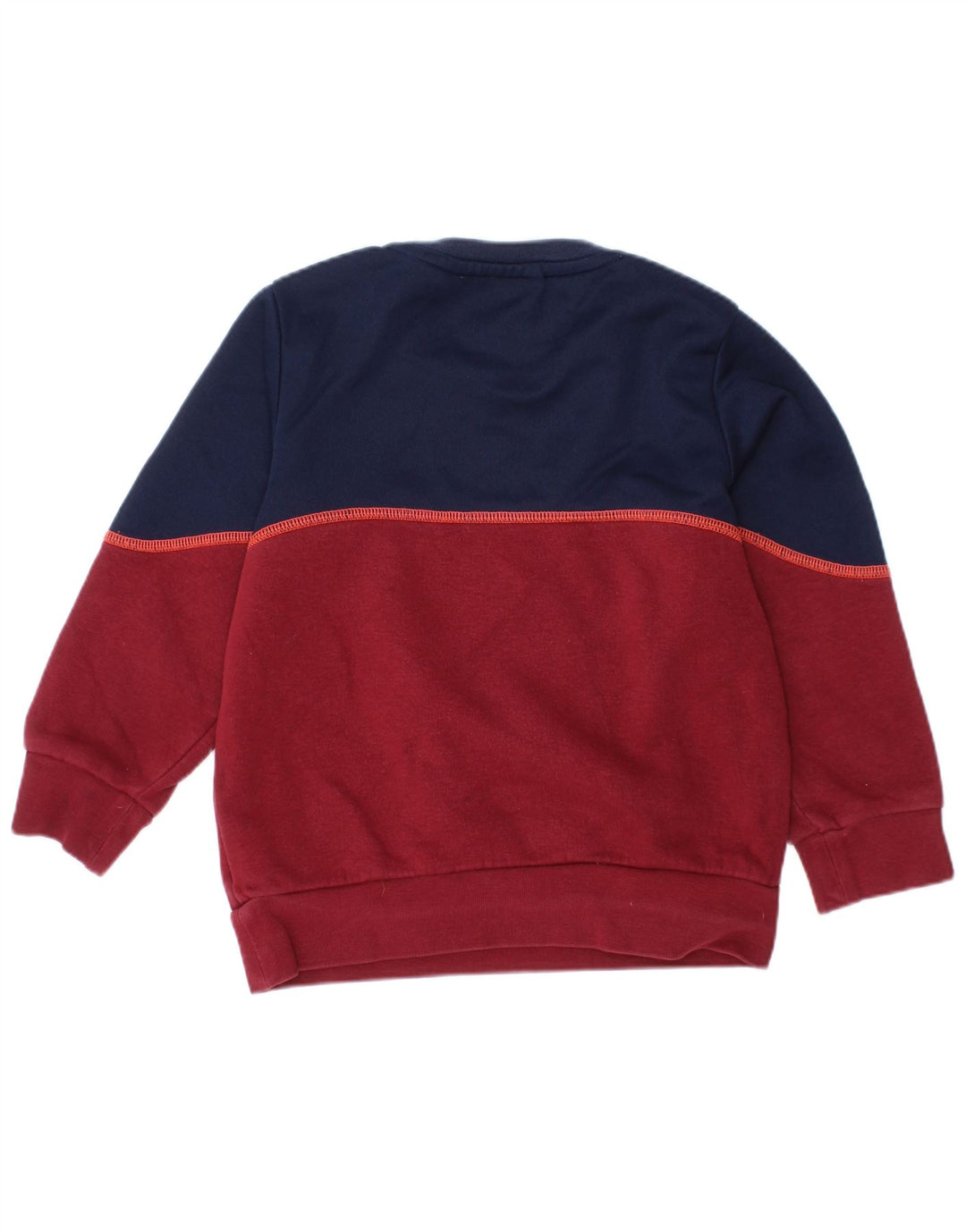 ADIDAS Meninos Graphic Sweatshirt Jumper 3-4 Anos Marrom Colourblock Algodão