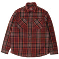 Superdry camisa masculina overshirt grande lã xadrez borgonha