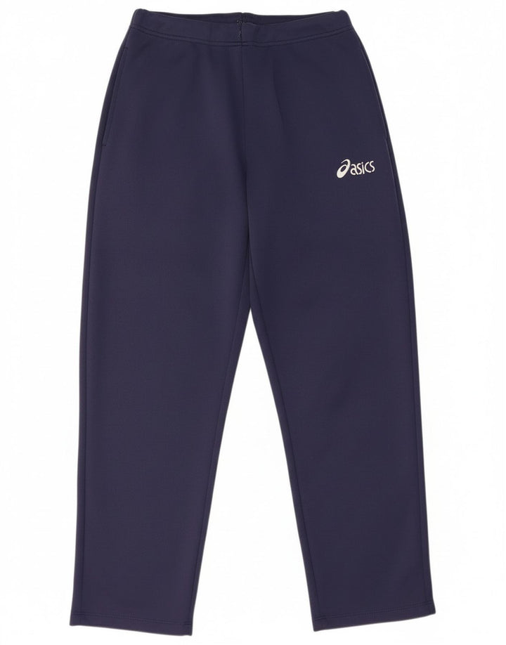 Calça de treino feminina Asics UK 14 poliéster azul marinho médio