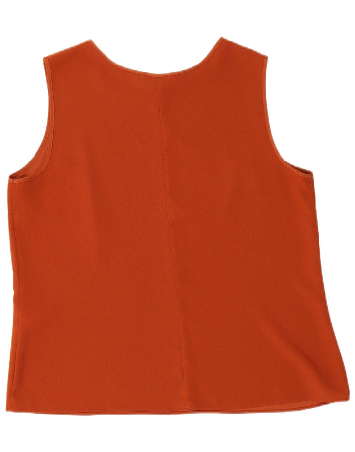 Colete feminino Warehouse Top UK 14 poliéster laranja grande