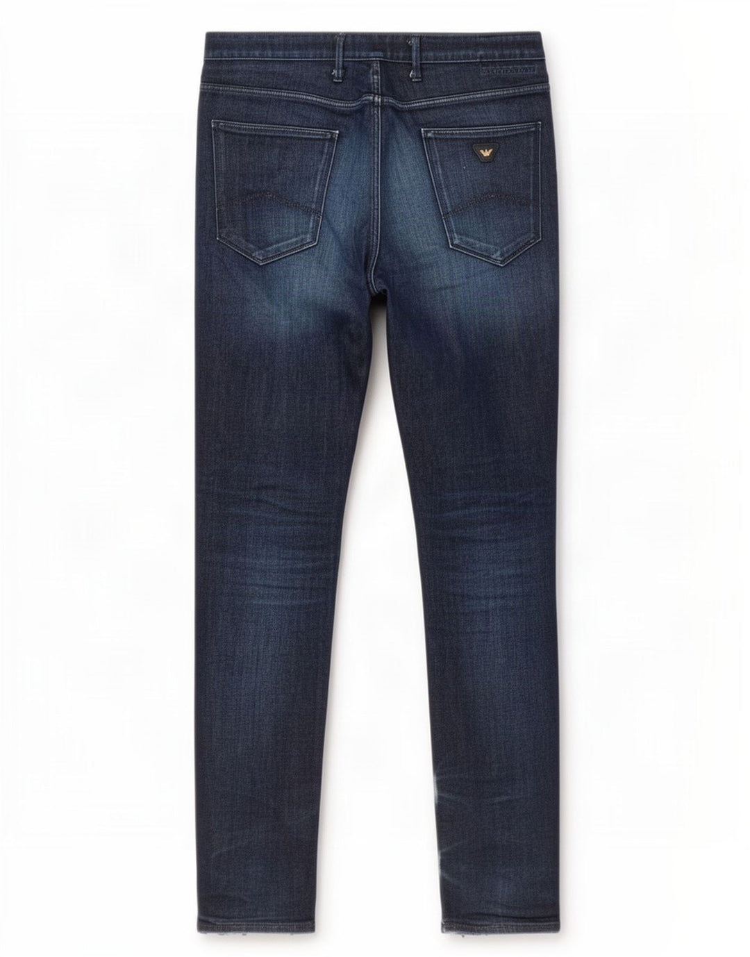 Armani Mens Slim Jeans W38 L34 Azul Marinho Algodão