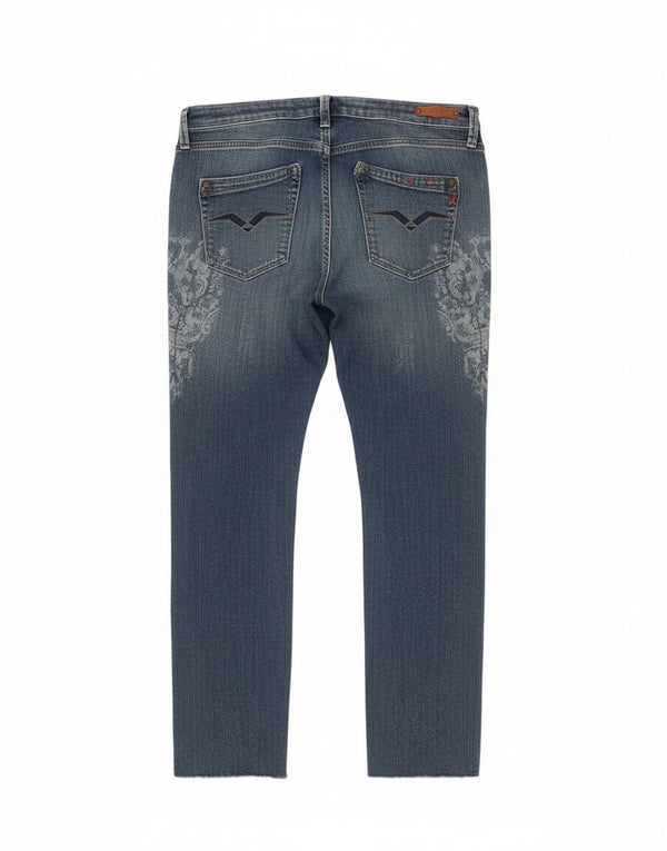 Replay Jeans Rockxanne Slim Feminino W30 L29 Azul Paisley