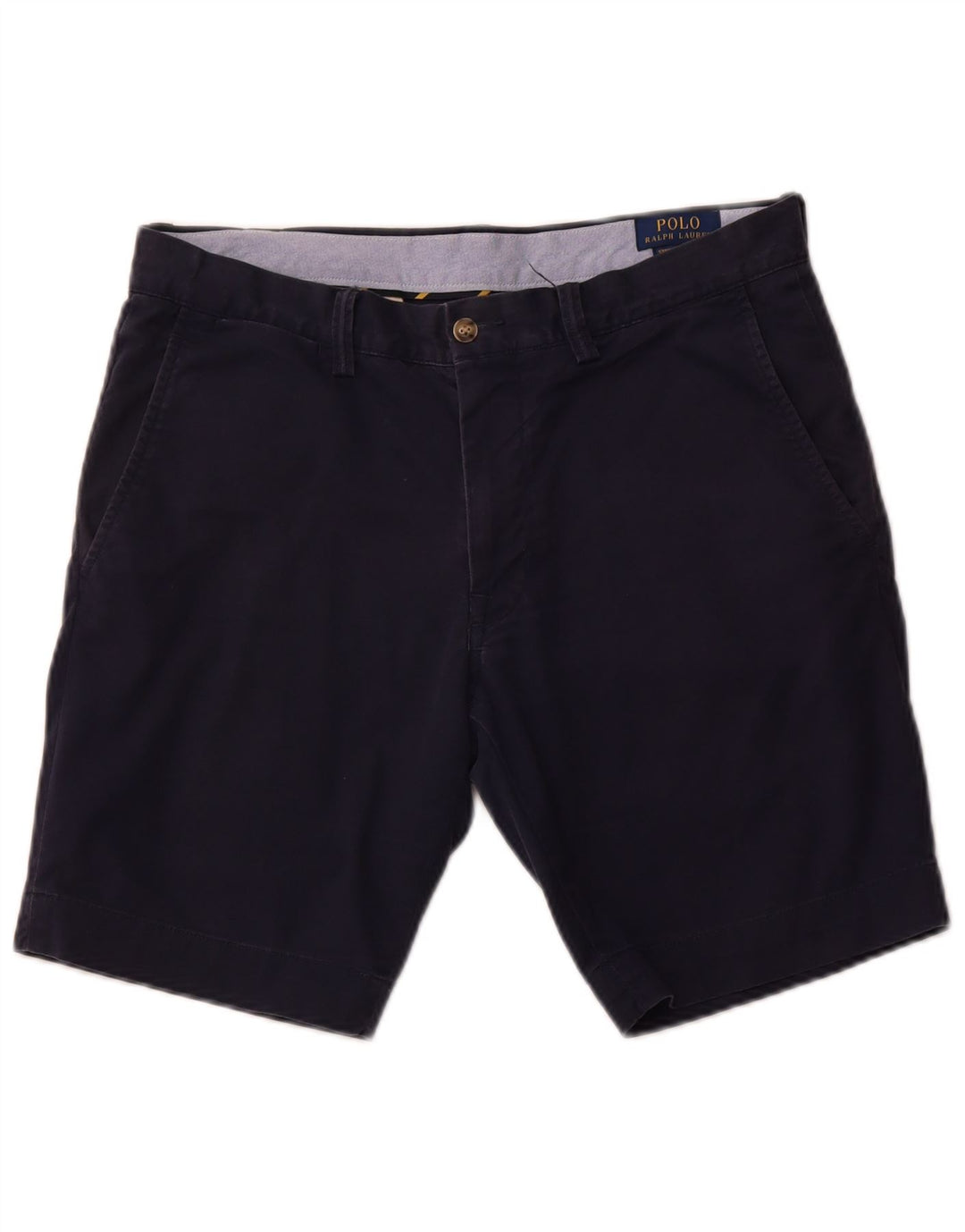 Polo Ralph Lauren Mens Chino Shorts W32 Médio Algodão Azul Marinho