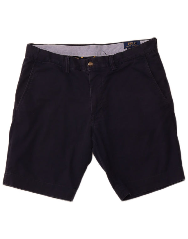 Polo Ralph Lauren Mens Chino Shorts W32 Médio Algodão Azul Marinho
