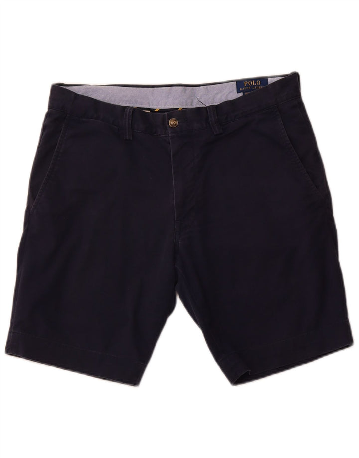 Polo Ralph Lauren Mens Chino Shorts W32 Médio Algodão Azul Marinho