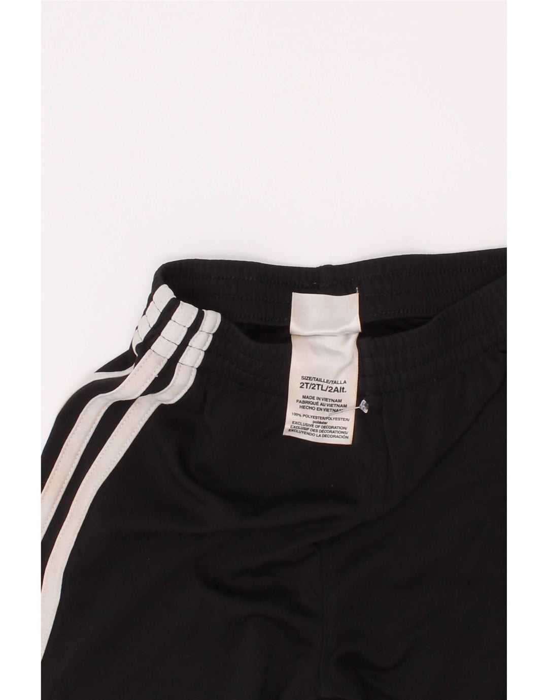 Shorts esportivos Adidas para meninos 18-24 meses preto poliéster