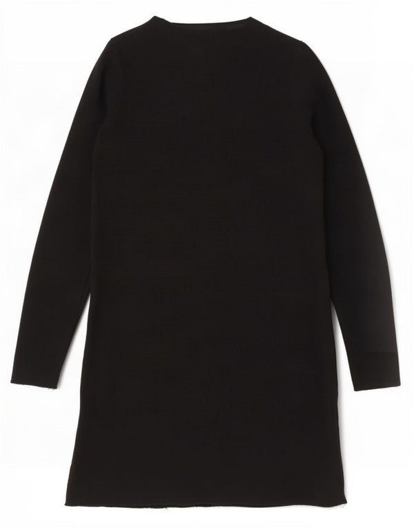 Vestido jumper feminino Zara Reino Unido 10 pequeno preto viscose