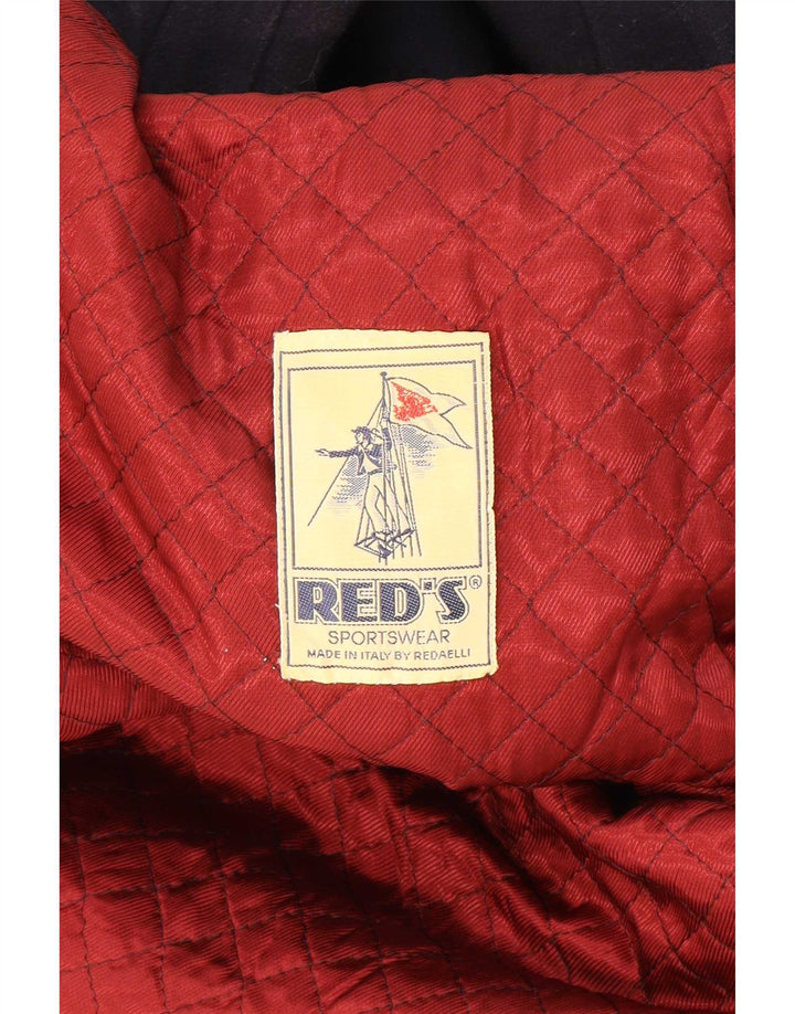 Casaco masculino duplo breasted RED'S IT 50 grande lã azul marinho