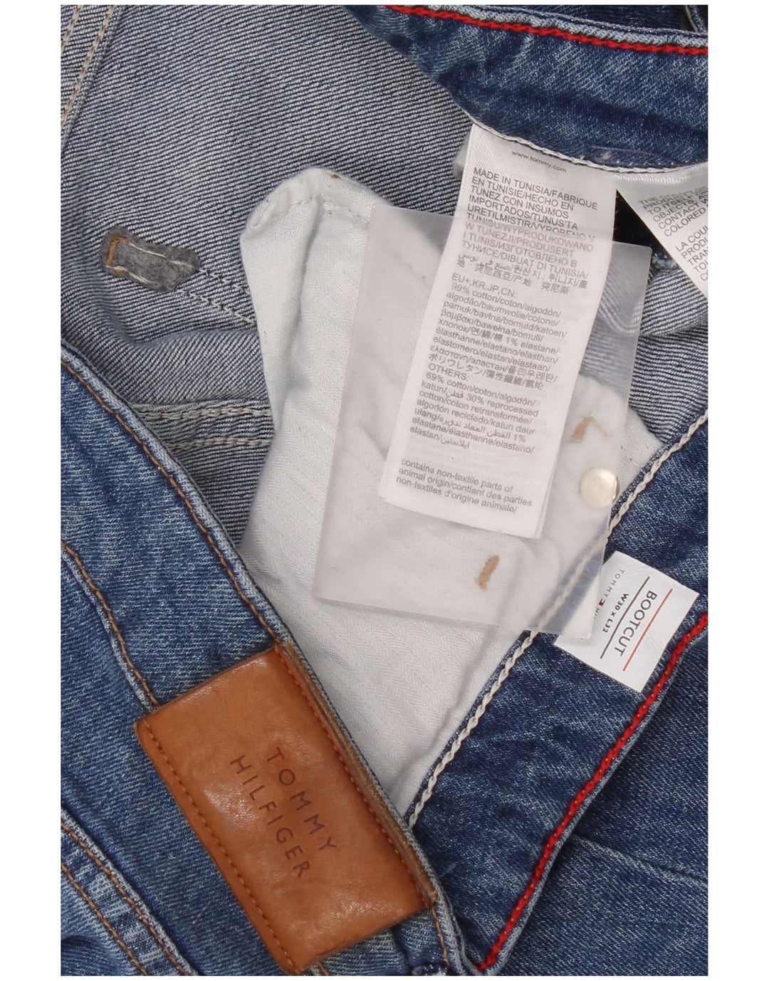 Jeans feminino Tommy Hilfiger Bootcut W30 L32 azul algodão