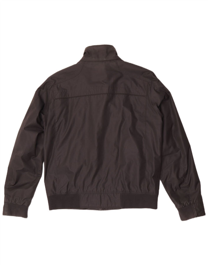 Jaqueta bomber masculina Hugo Boss UK 38 poliéster preto médio