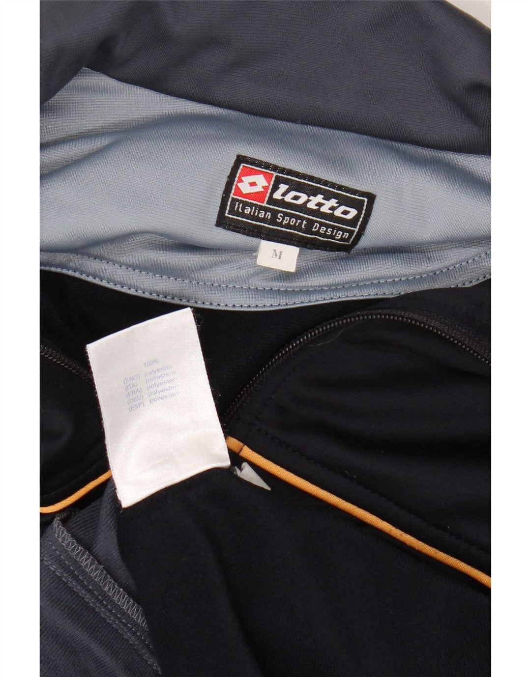 Lotto Mens Treino Top Jaqueta Médio Azul Marinho Colorblock Sports
