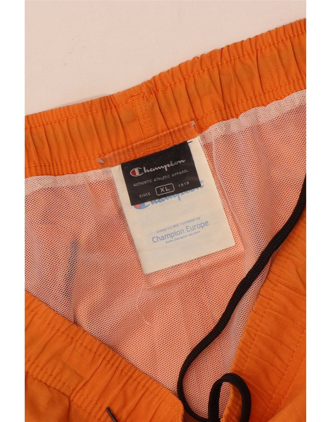 Shorts de natação masculino Champion XL laranja algodão