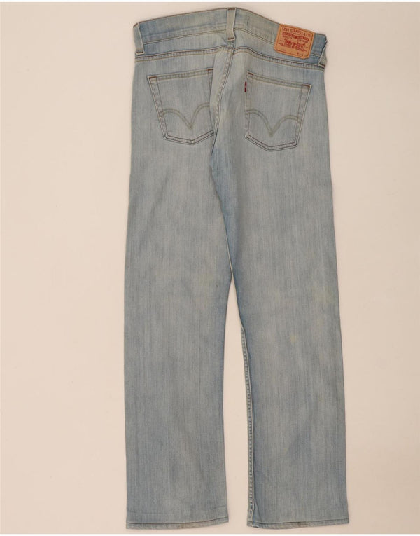 Calça jeans feminina Levi's 506 Straight W34 L32 azul algodão