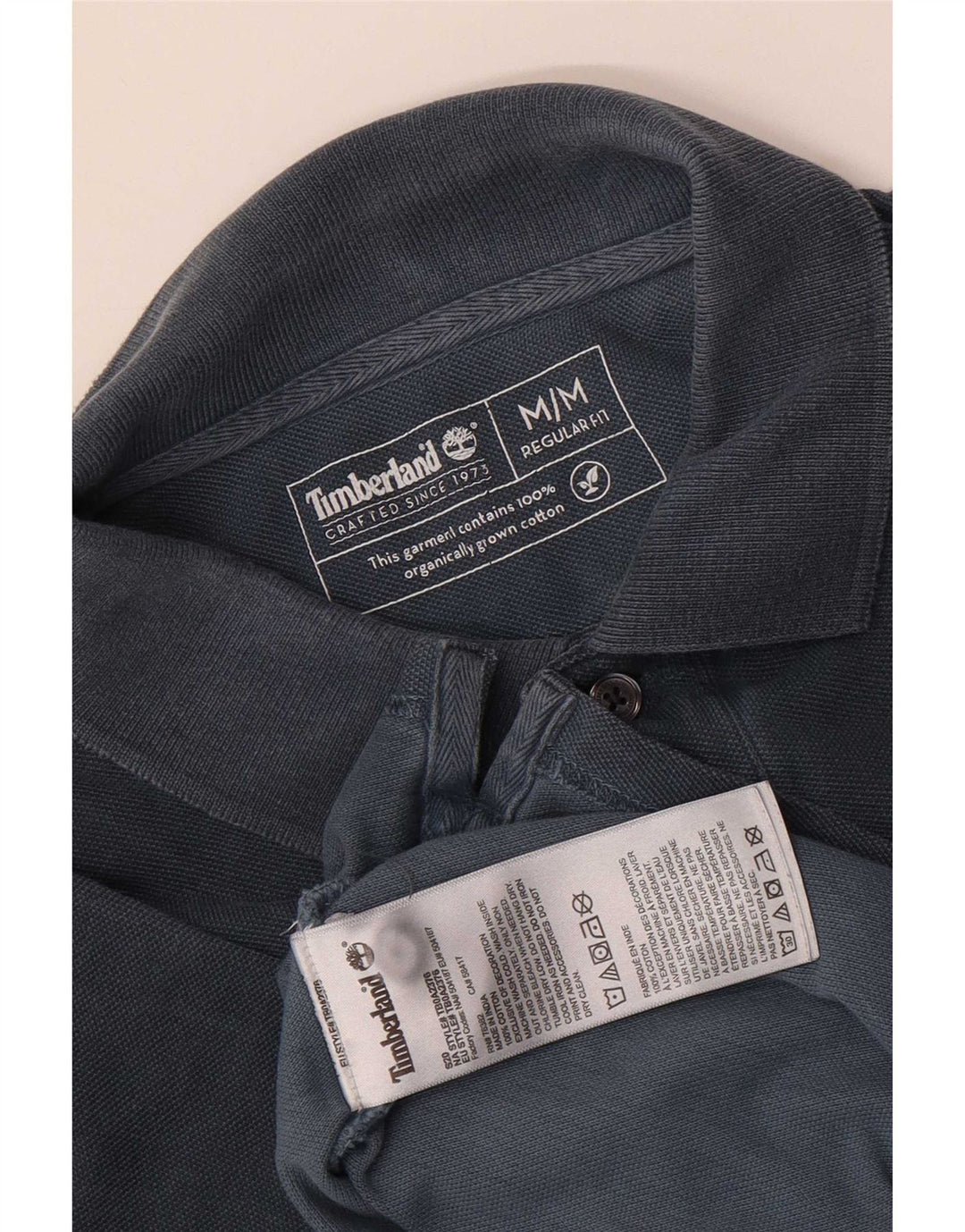 Camisa polo masculina Timberland Regular Fit médio algodão azul marinho