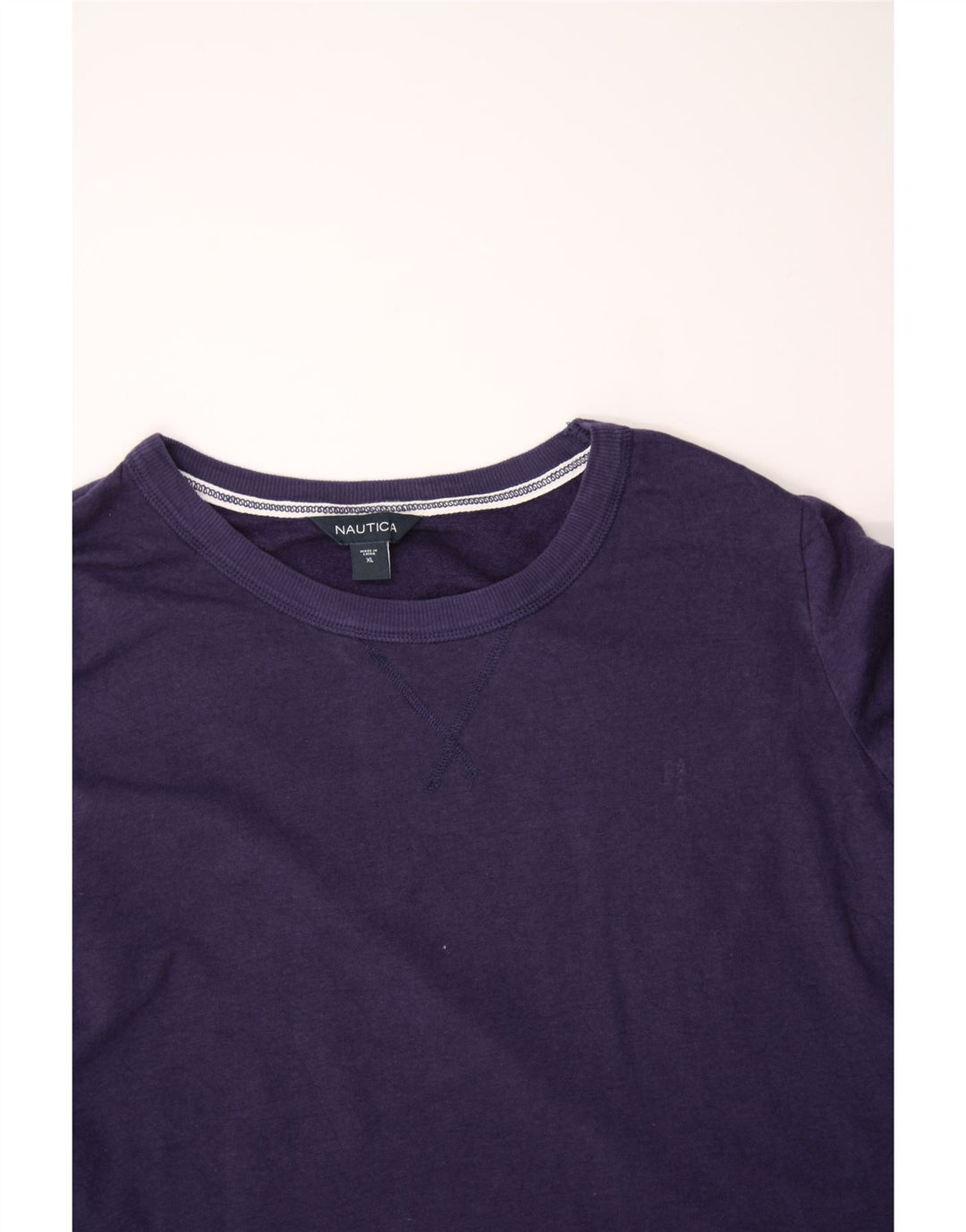 NAUTICA Womens Sweatshirt Jumper UK 18 XL Navy Blue Cotton Vintage Nautica and Second-Hand Nautica from Messina Hembry 