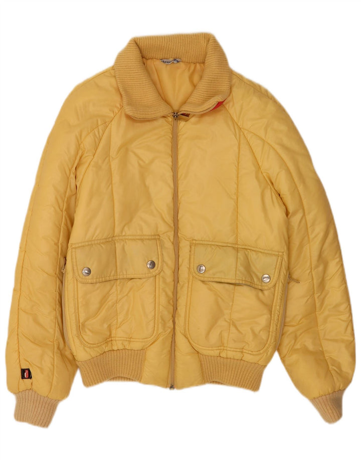 Jaqueta acolchoada masculina Ellesse IT 46 pequena amarela