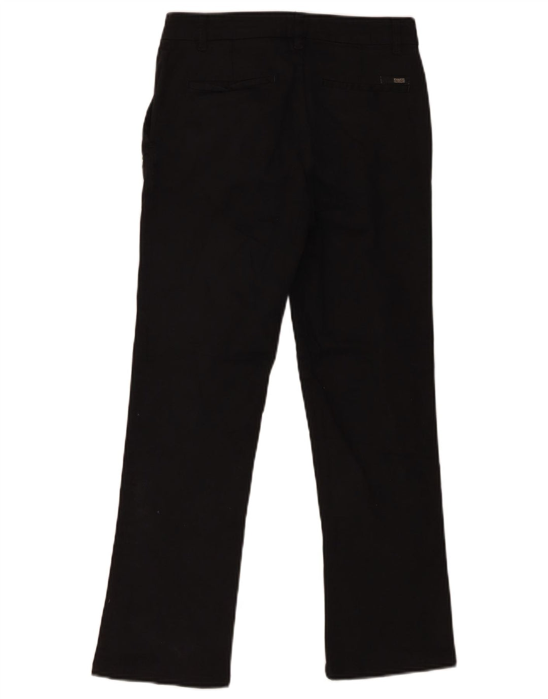 CALVIN KLEIN Calça feminina cortada reta cáqui W26 L25 preta