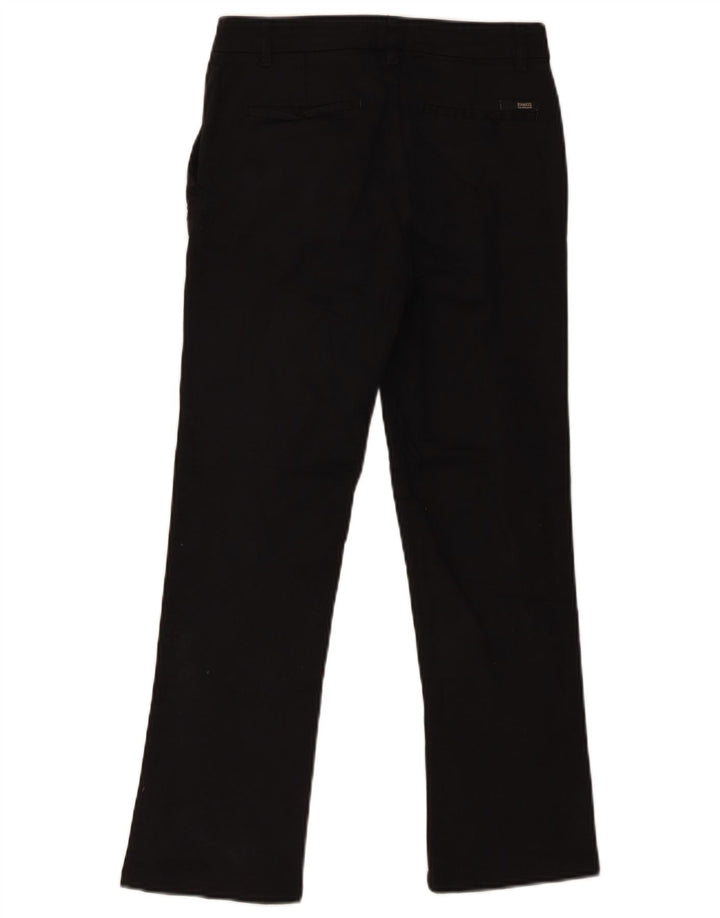 CALVIN KLEIN Calça feminina cortada reta cáqui W26 L25 preta