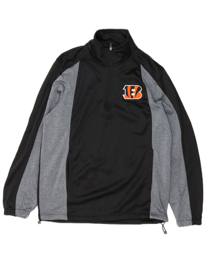 NFL masculino Cincinnati Bengals moletom gráfico jumper médio preto