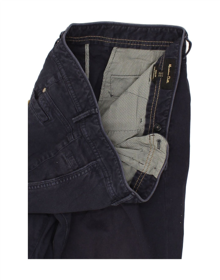 Calça casual slim masculina MASSIMO DUTTI W34 L30 azul marinho
