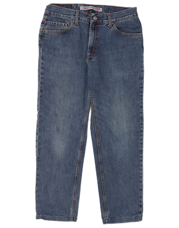 Carrera Masculino 700 Regular Fit Straight Jeans IT 50 Grande W34 L26 Azul Algodão