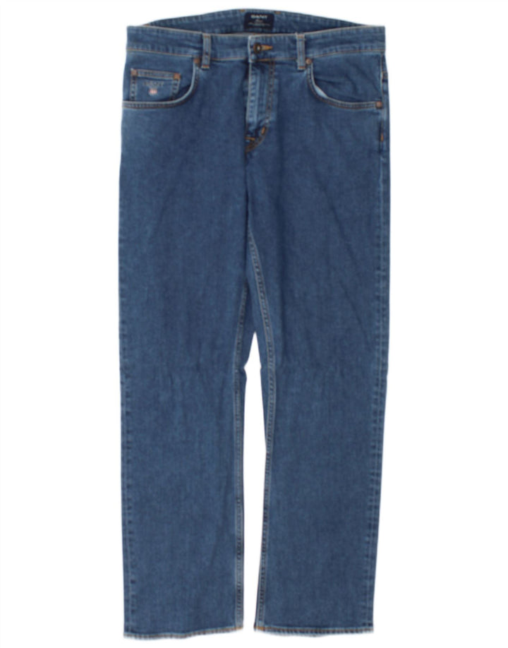 Gant Jeans masculino regular fit reto W32 L30 algodão azul