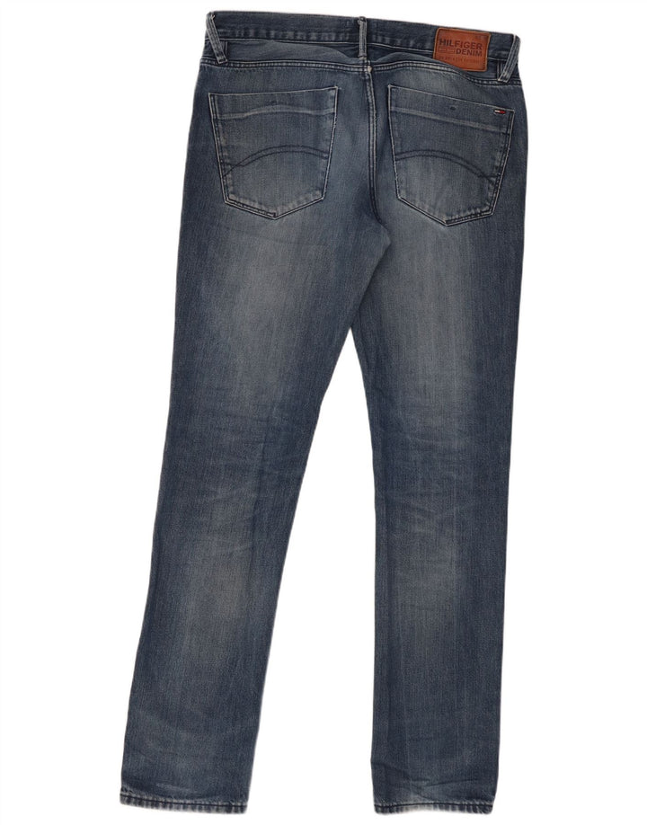 Tommy Hilfiger Masculino Slim Jeans W33 L34 Azul Marinho