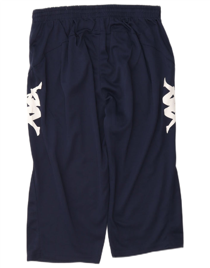 Bermuda esportiva masculina Kappa Graphic Bermuda XL azul marinho poliéster