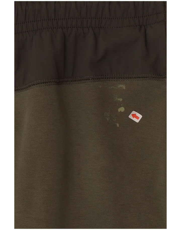 Calça de treino masculina Nike grande verde colorblock algodão