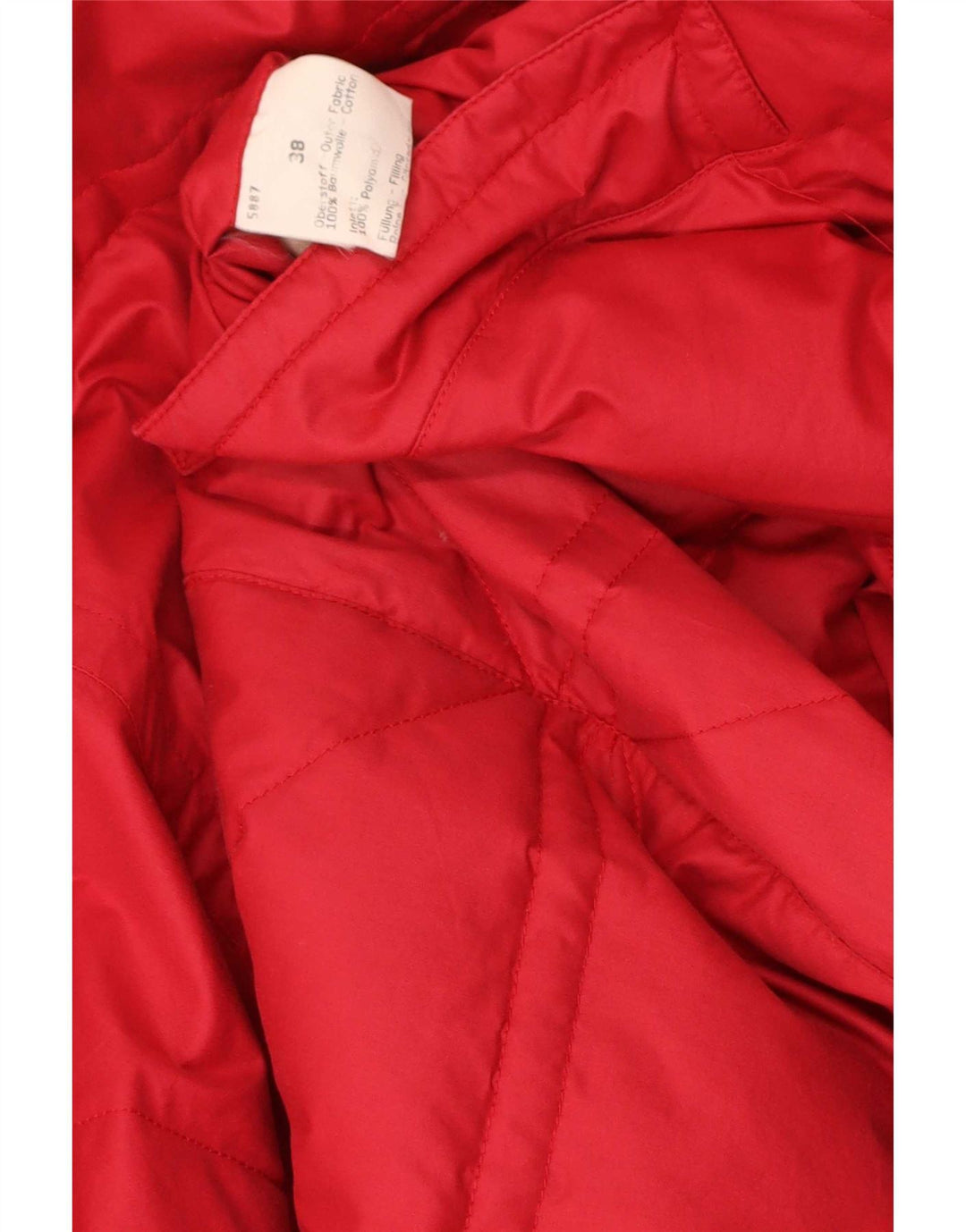 HEAD Casaco feminino superdimensionado reversível acolchoado IT 48 XL algodão vermelho
