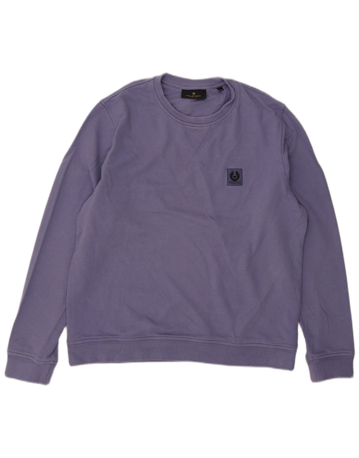 Belstaff moletom masculino jumper XL algodão roxo