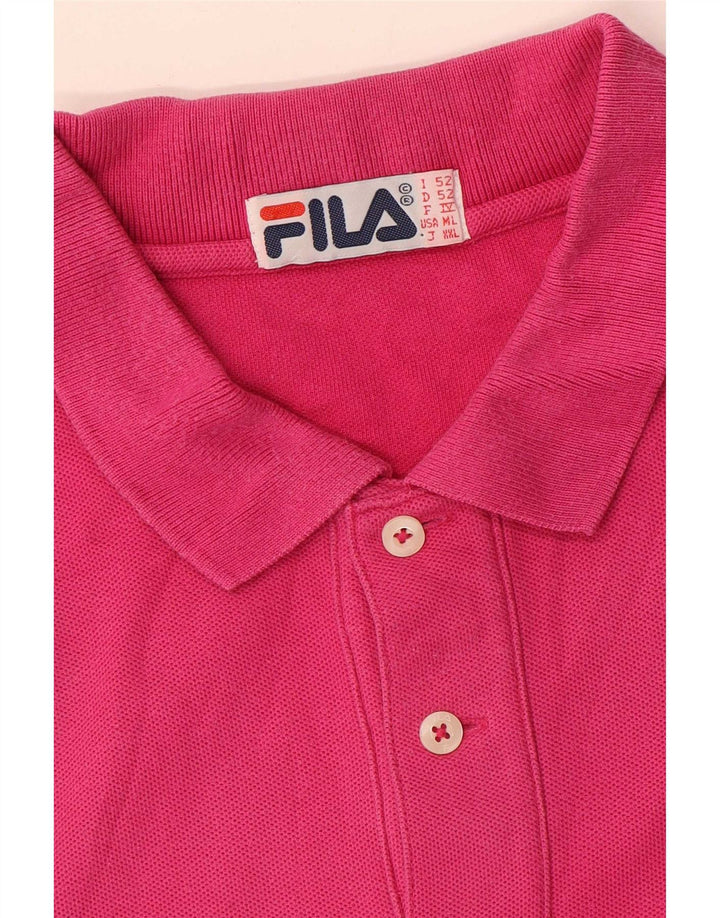 Camisa Polo Masculina Fila IT 52 Grande Rosa