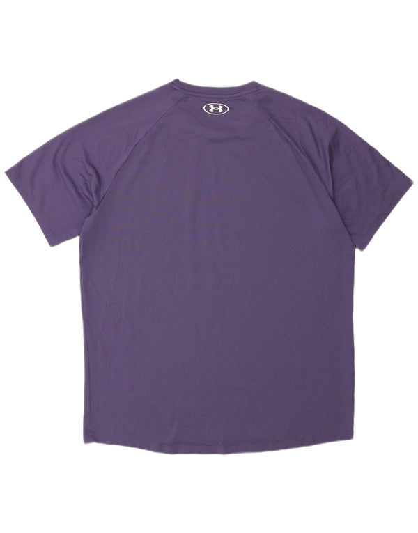Camiseta gráfica masculina Under Armour grande roxo