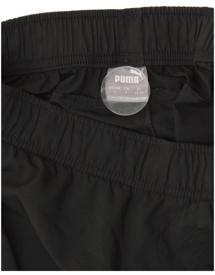Shorts esportivos masculinos Puma pequeno poliéster preto