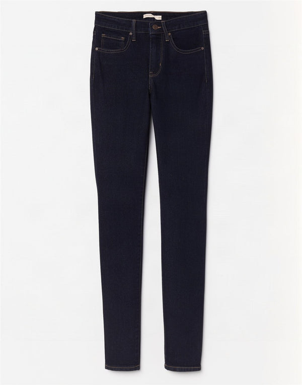 Calça jeans feminina Levi's 721 High Rise Skinny W25 L30 azul marinho algodão