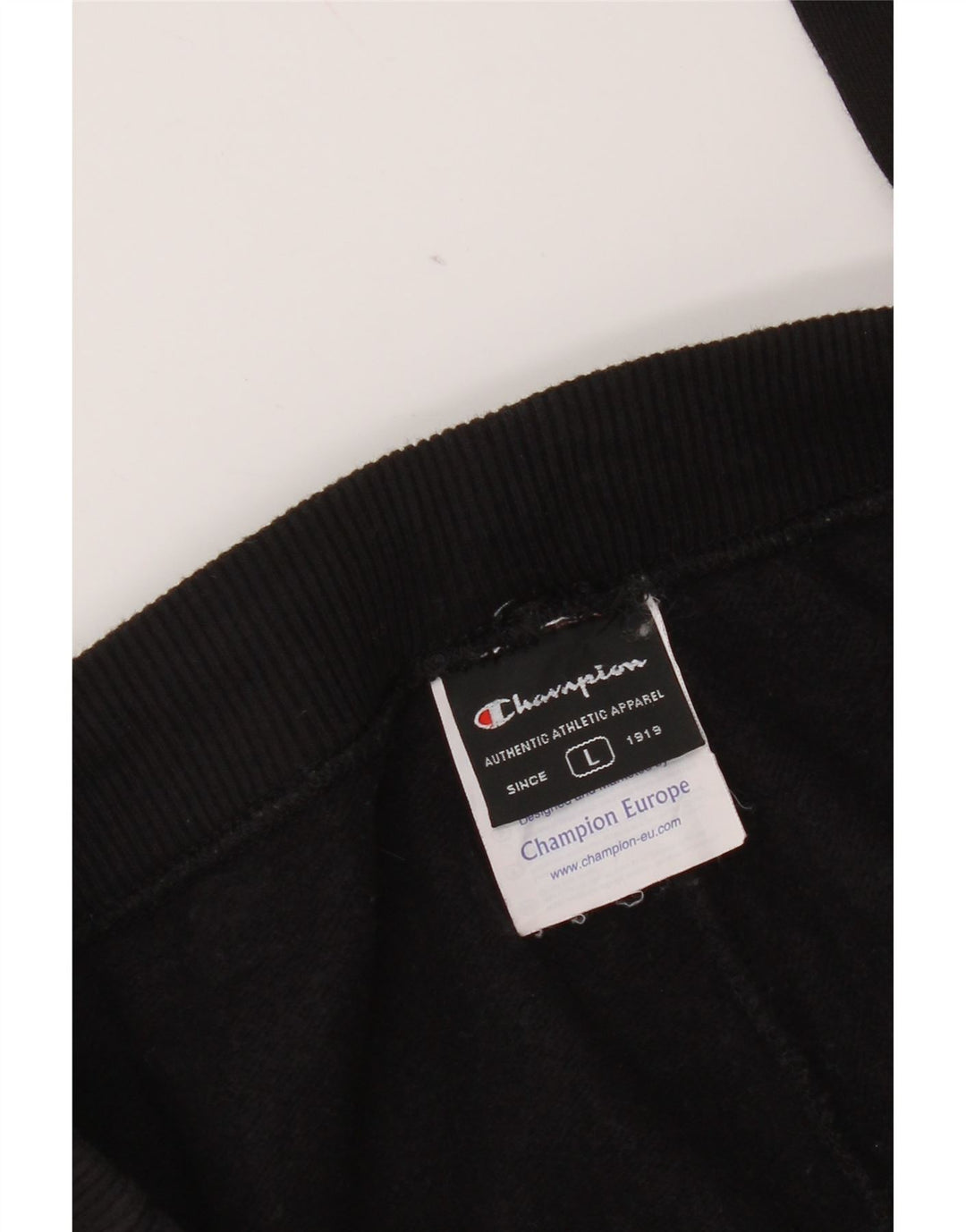Calça de treino masculina Champion grande de algodão preto