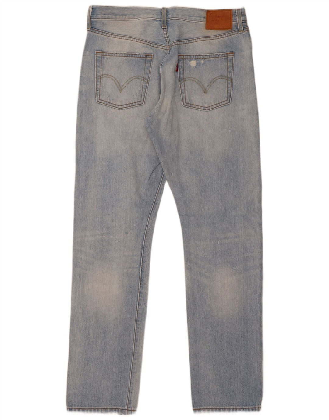 Levi's Mens Distressed Slim Jeans W29 L32 Azul Algodão