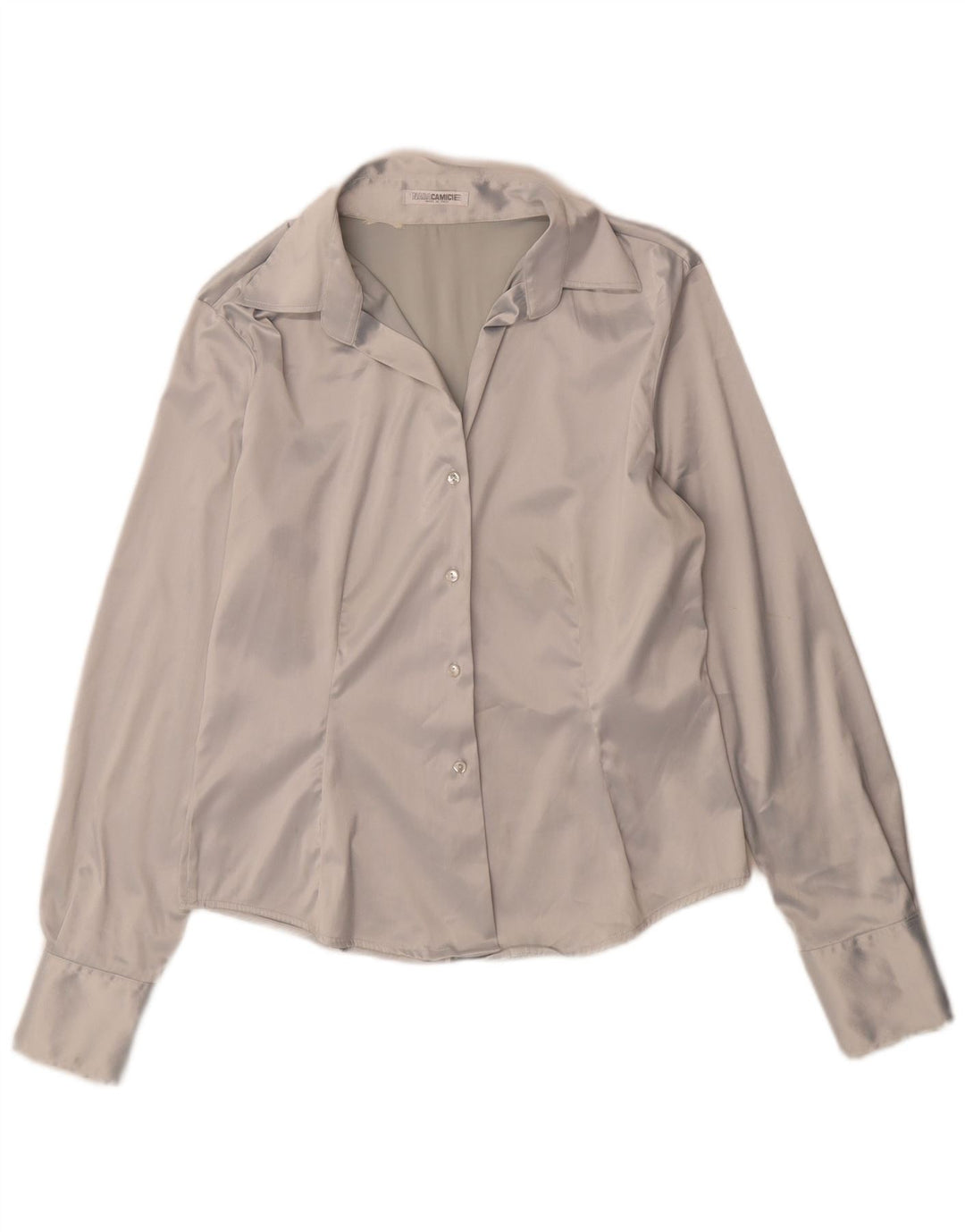 Blusa feminina Naracamicie UK 12 médio prata poliéster