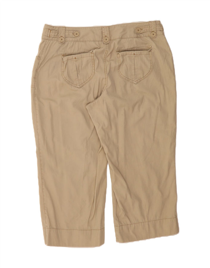 MOSSIMO Womens Straight Capri Trousers US 16 2XL W38 L21 Beige Cotton Vintage Mossimo and Second-Hand Mossimo from Messina Hembry 
