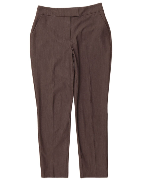 WAREHOUSE Calça feminina slim cintura alta Reino Unido 10 pequena W30 cinza