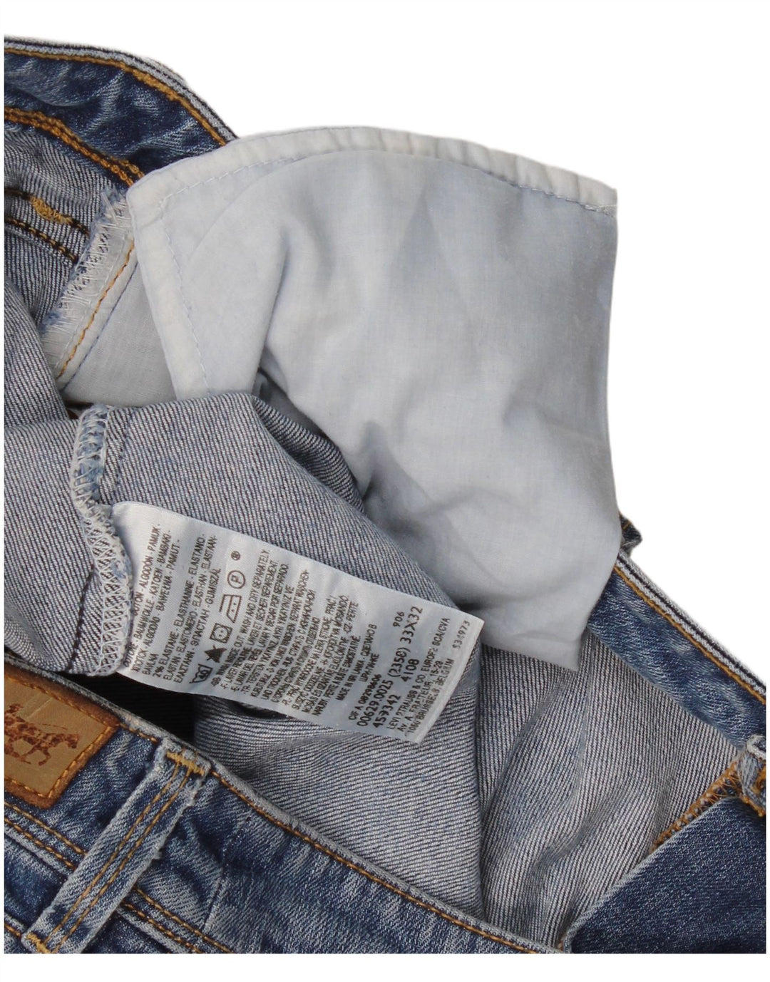 Calça jeans feminina Levi's 629 Bootcut W33 L32 azul algodão