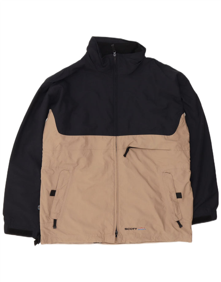 Jaqueta corta-vento masculina Scott UK 42 XL preto colorblock poliamida