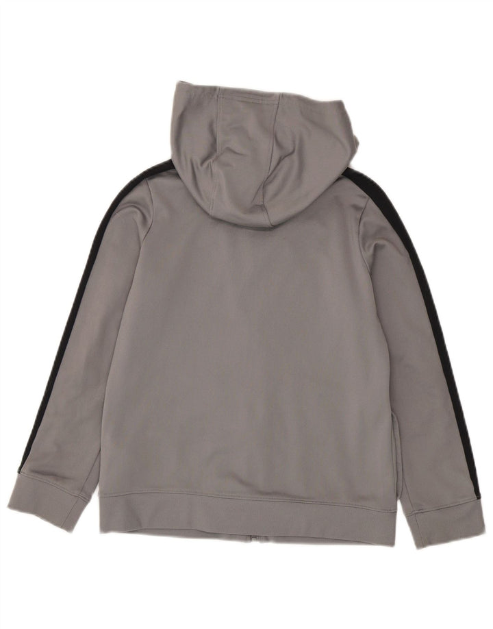Suéter Under Armour Boys Zip com capuz 9-10 anos cinza médio bloco colorido